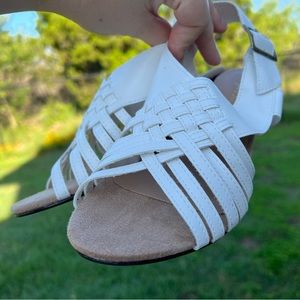 NWOT Angel Steps Weave Wedge Sandal Size 6.5